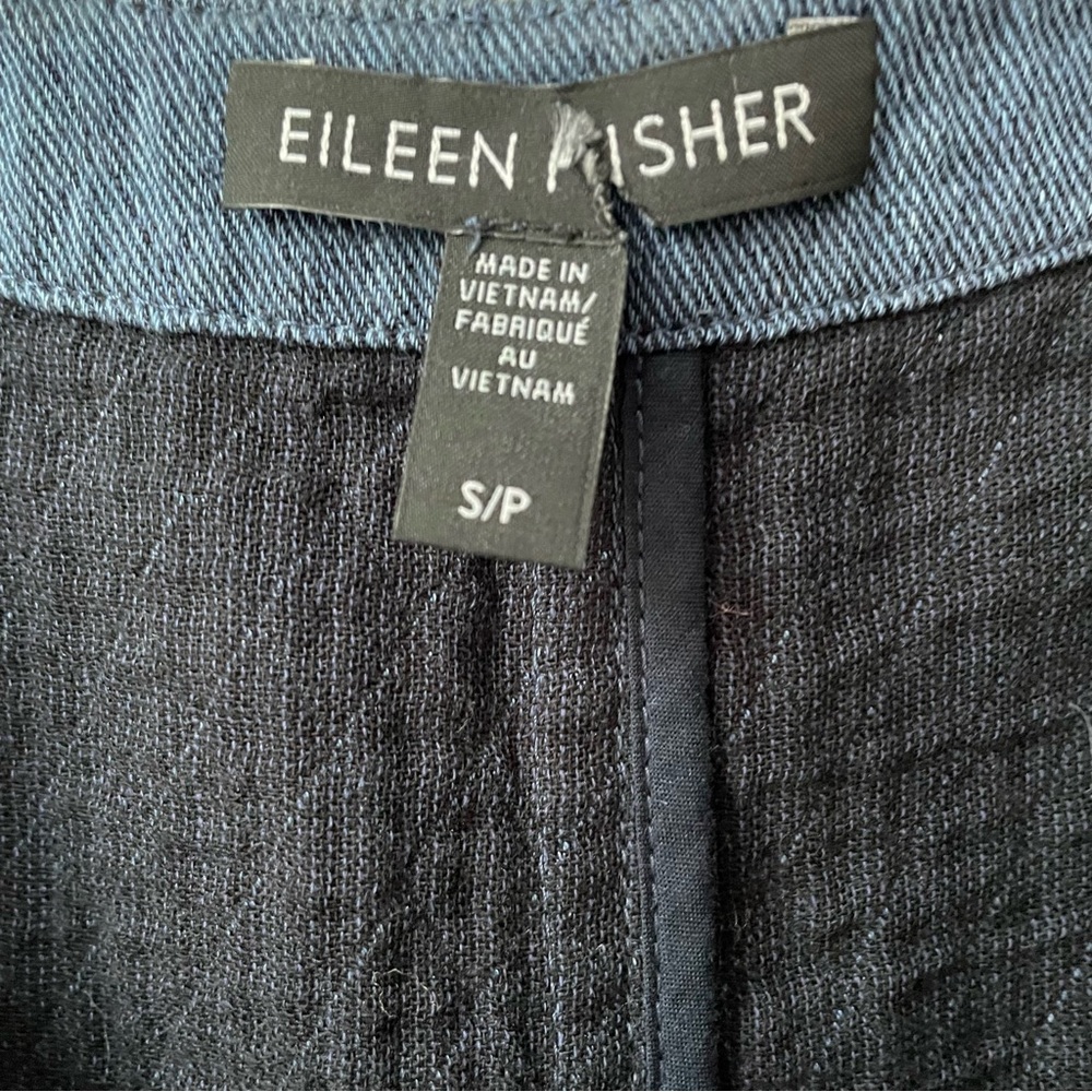 Eileen Fisher Cotton Linen Denim Jacket Size SP - Picture 4 of 7